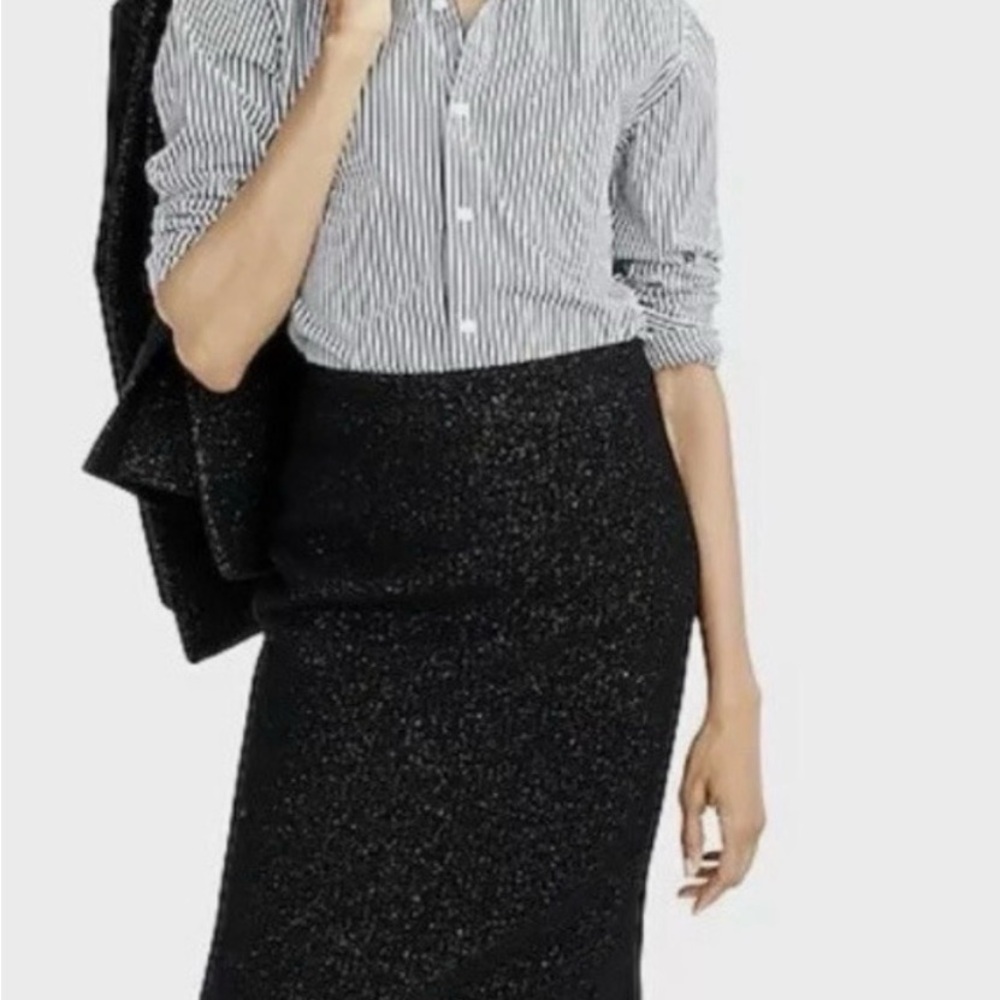 J.Crew No. 2 Sparkle Pencil Skirt 🖤✨